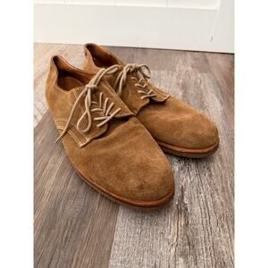Orvis Classic Buck Suede shoe dark camel brown men's size 13 EUC style 995-55